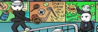 Stick Figure Badminton